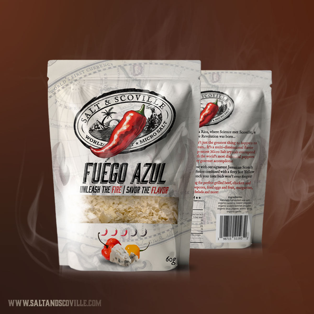 salt & scoville blue cheese micro salt fuego azul